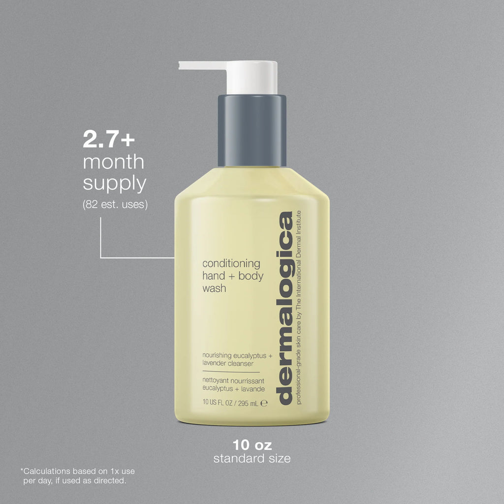 dermalogica body 295ml conditioning hand + body wash