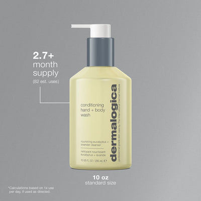 dermalogica body 295ml conditioning hand + body wash