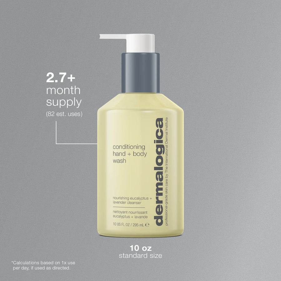 dermalogica body 295ml conditioning hand + body wash