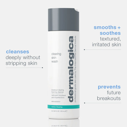dermalogica cleansers 250ml acne clearing skin wash