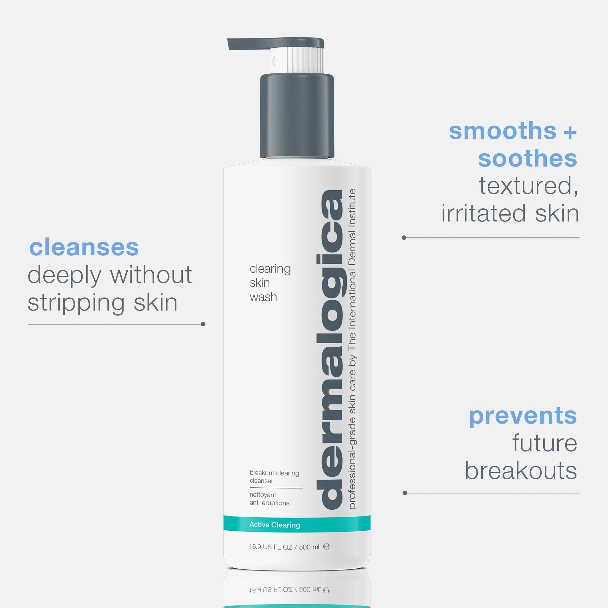 dermalogica cleansers 500ml acne clearing skin wash