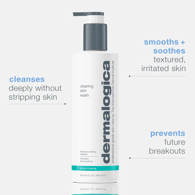 dermalogica cleansers 500ml acne clearing skin wash