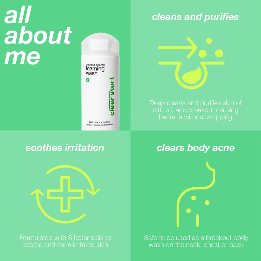 dermalogica cleansers breakout clearing foaming wash