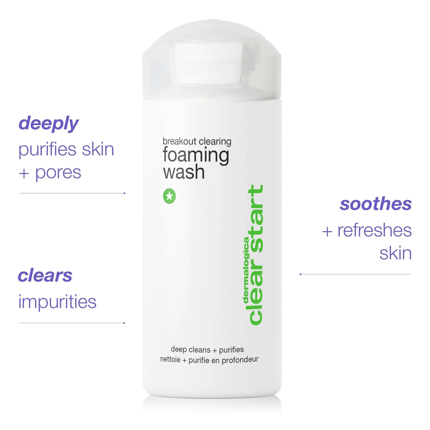 dermalogica cleansers 177ml breakout clearing foaming wash