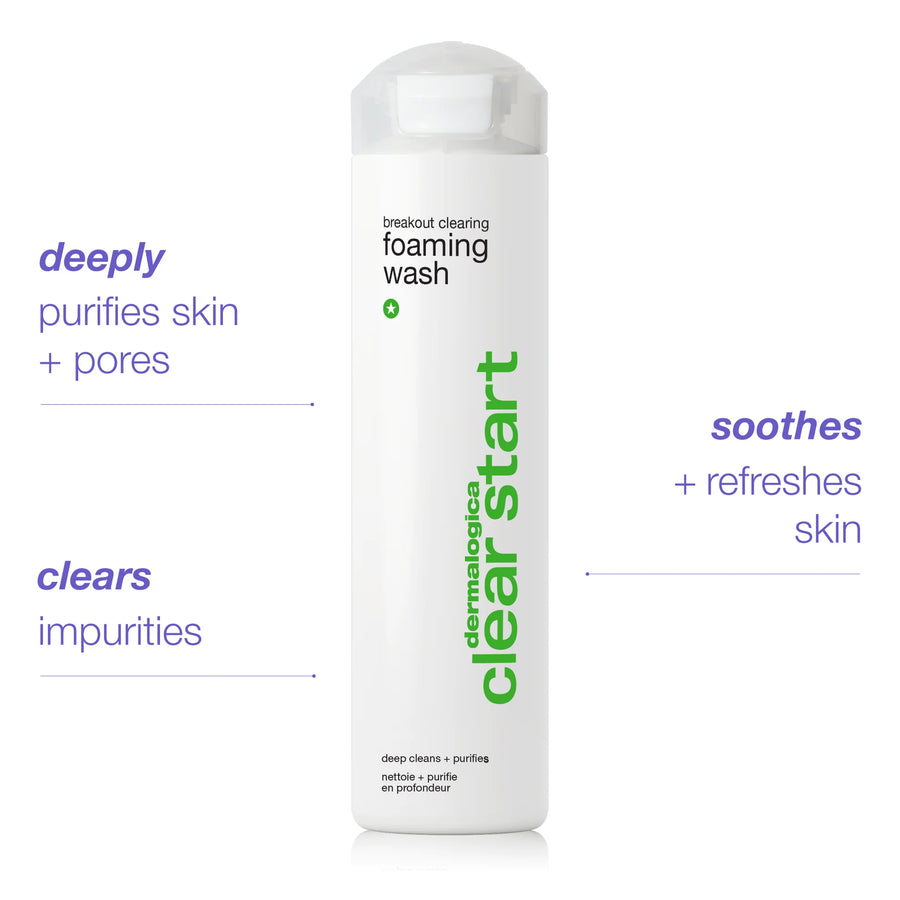 dermalogica cleansers 295ml breakout clearing foaming wash