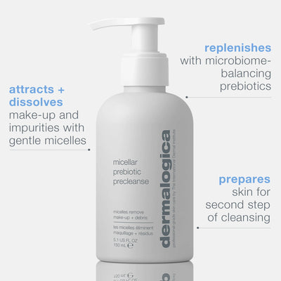dermalogica cleansers 150ml micellar prebiotic precleanse