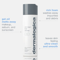 dermalogica cleansers 250ml oil to foam total cleanser