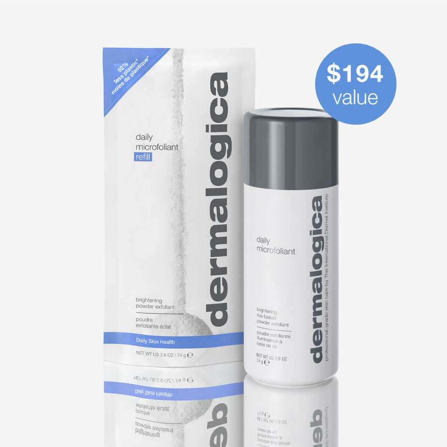 dermalogica exfoliants 74g + 74g refill daily microfoliant