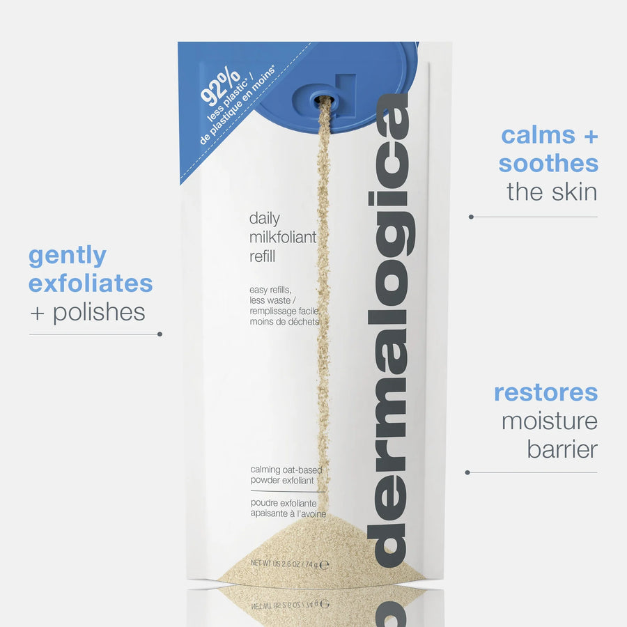 dermalogica exfoliants 74g refill daily milkfoliant exfoliator