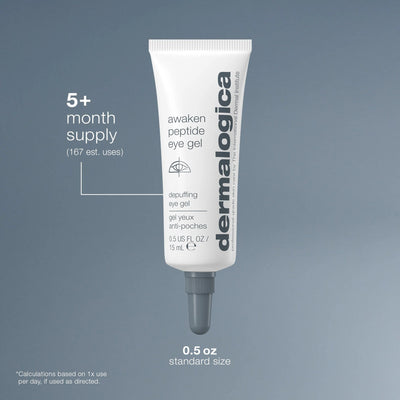dermalogica eye treatments 15ml awaken peptide depuffing eye gel