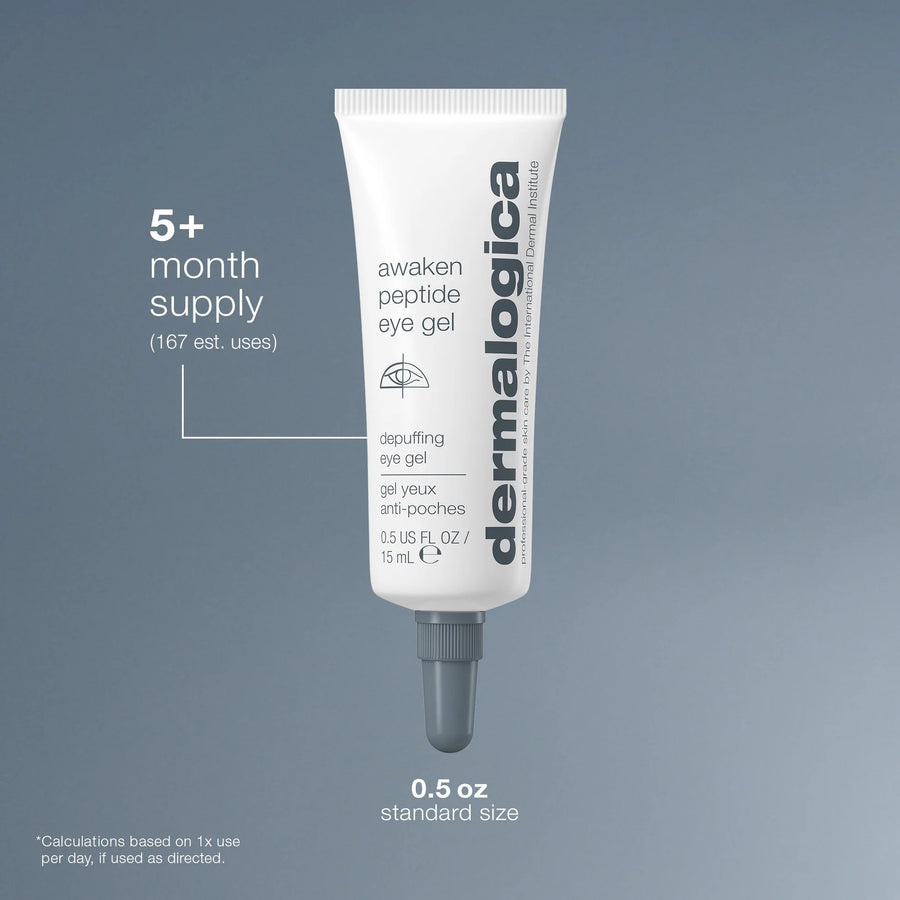 dermalogica eye treatments 15ml awaken peptide depuffing eye gel