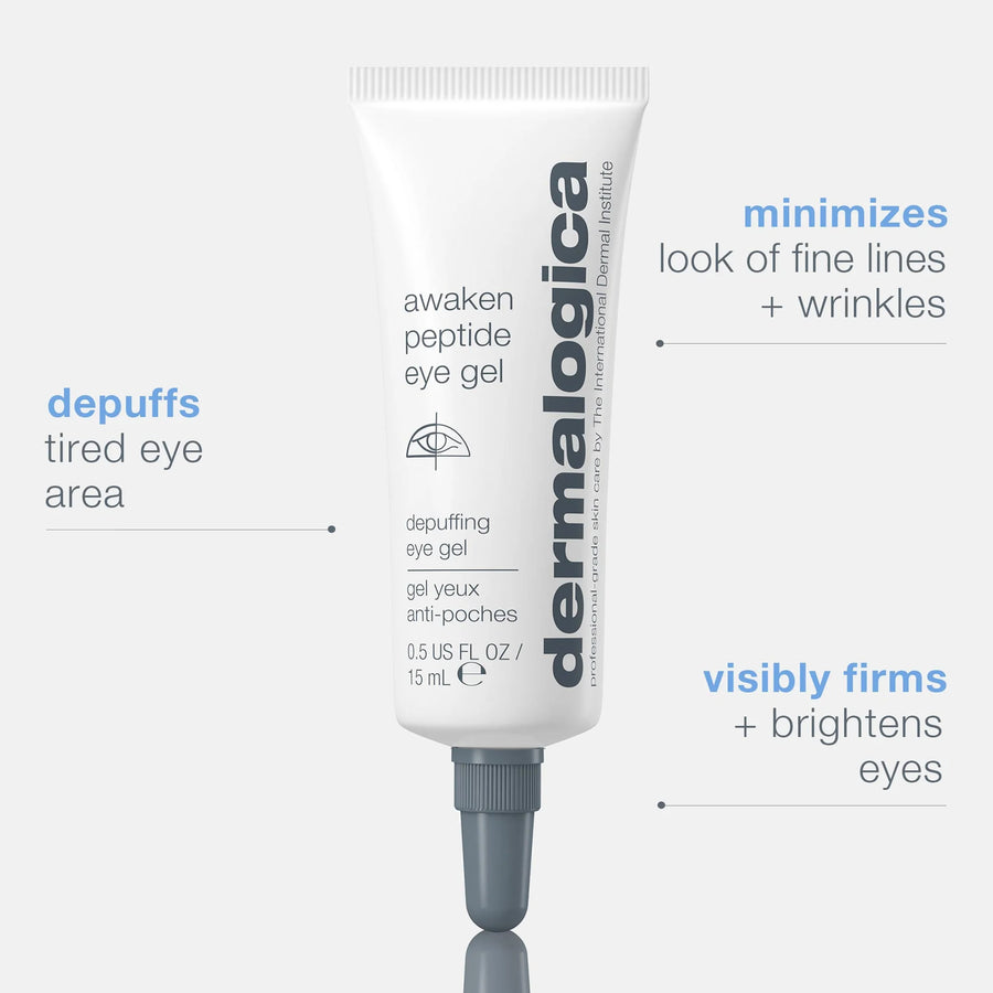 dermalogica eye treatments 15ml awaken peptide depuffing eye gel