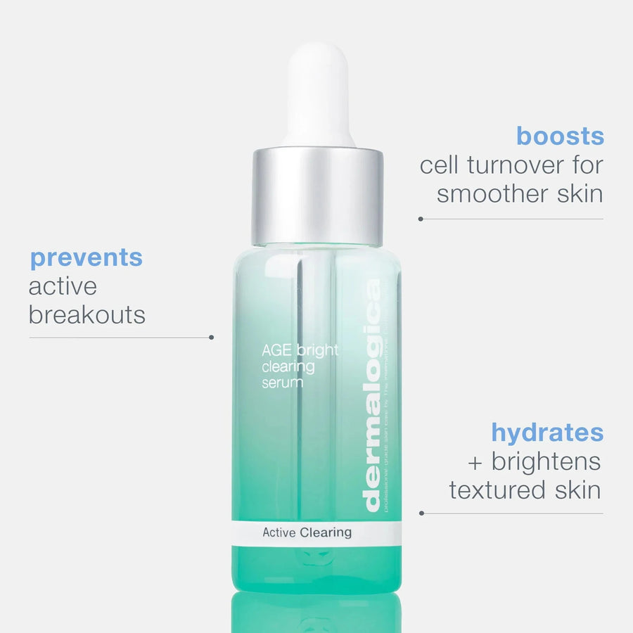 dermalogica facial oils and serums 30ml age bright clearing serum
