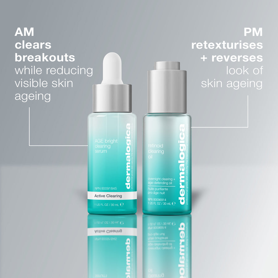 dermalogica facial oils and serums 30ml age bright clearing serum