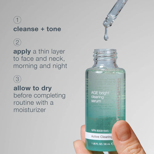 dermalogica facial oils and serums 30ml age bright clearing serum