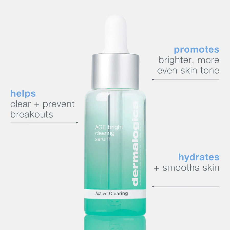 dermalogica facial oils and serums 30ml age bright clearing serum