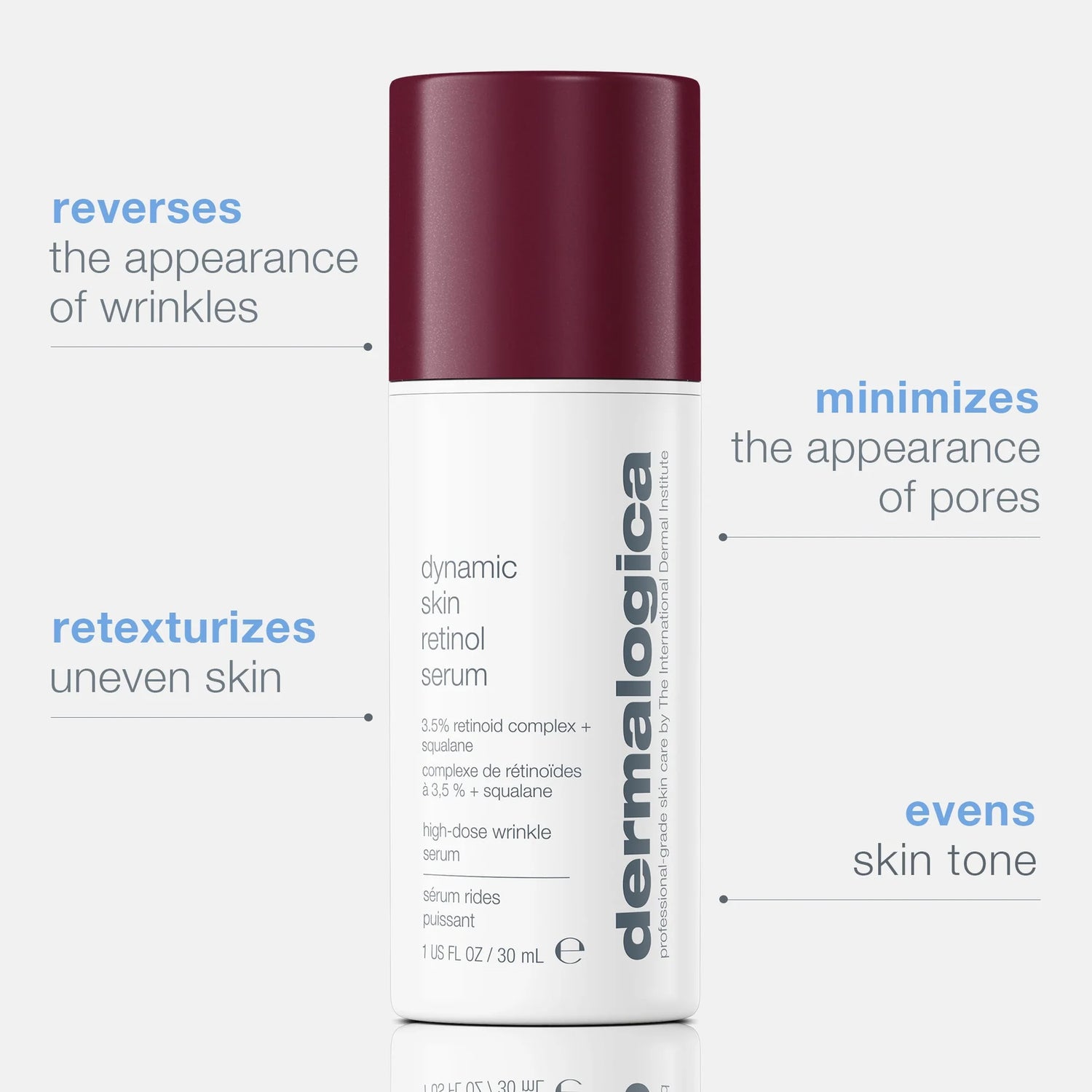 dermalogica facial oils and serums 30ml dynamic skin retinol serum