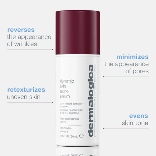 dermalogica facial oils and serums 30ml dynamic skin retinol serum