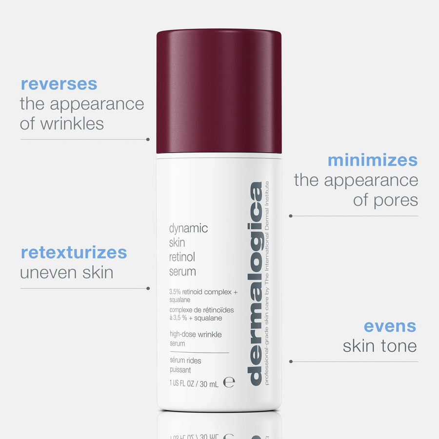 dermalogica facial oils and serums 30ml dynamic skin retinol serum