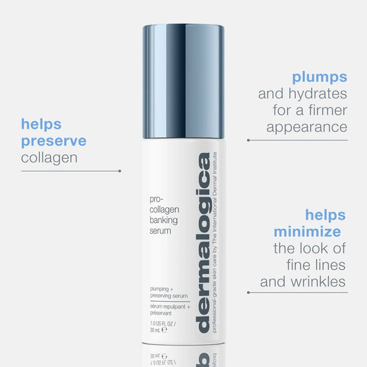 dermalogica facial oils and serums 30ml pro-collagen banking serum