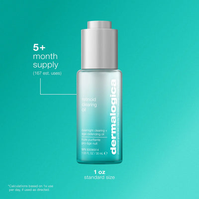 dermalogica facial oils and serums 30ml retinol breakout clearing oil
