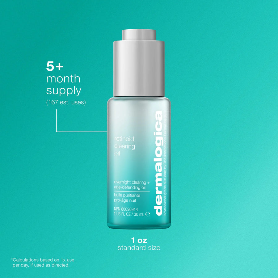 dermalogica facial oils and serums 30ml retinol breakout clearing oil
