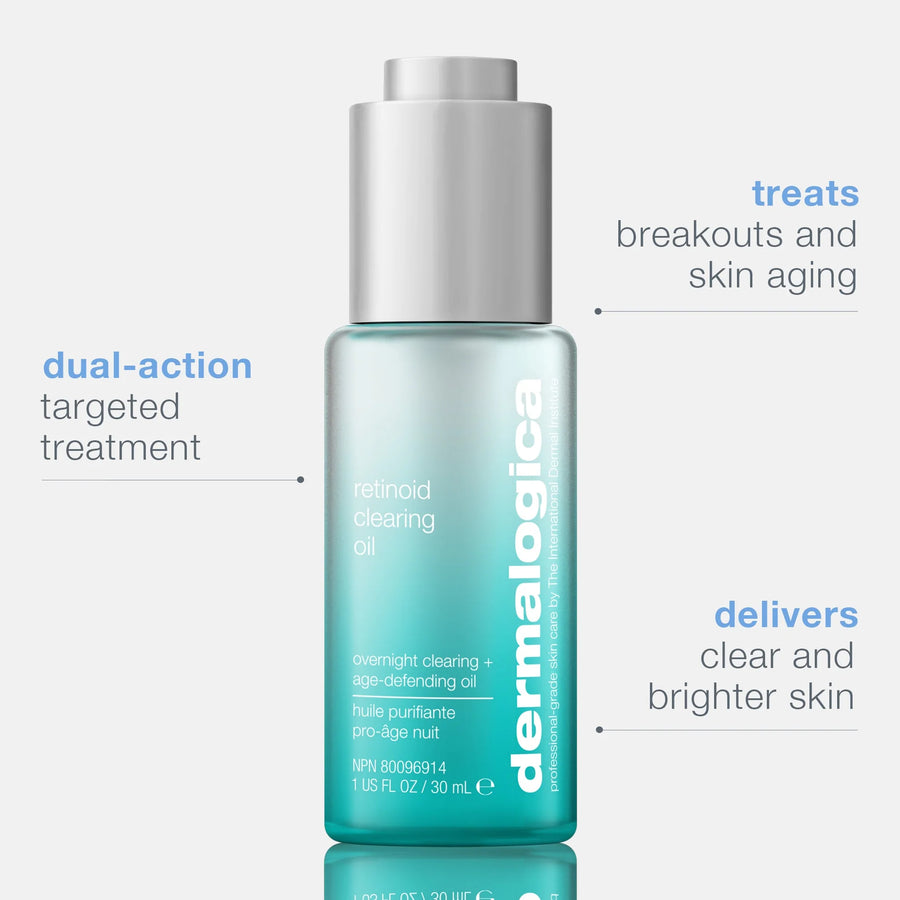 dermalogica facial oils and serums 30ml retinol breakout clearing oil