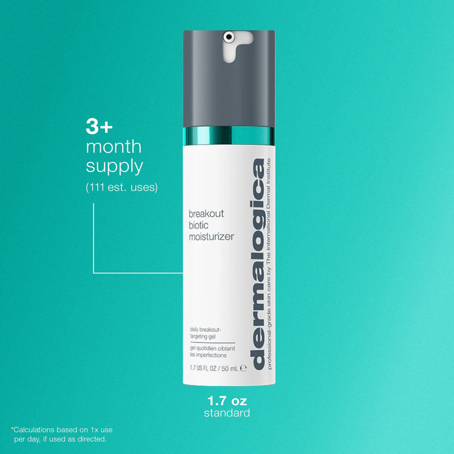 dermalogica moisturisers 50ml breakout biotic moisturizer