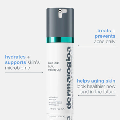 dermalogica moisturisers 50ml breakout biotic moisturizer