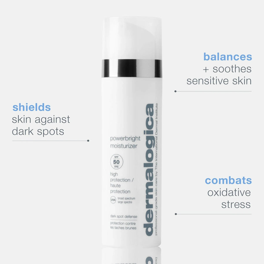 dermalogica moisturisers 50ml powerbright moisturiser spf50