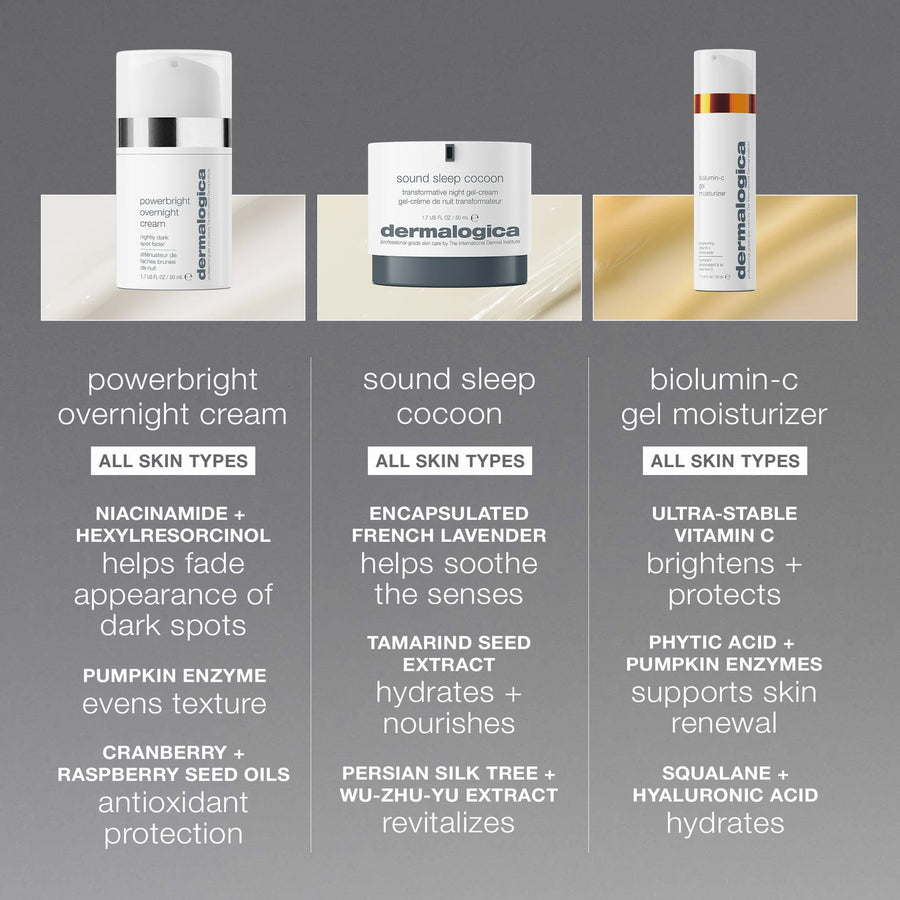 dermalogica moisturisers 50ml powerbright overnight cream