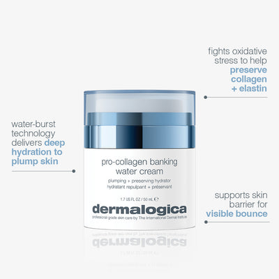 dermalogica moisturisers pro-collagen banking water cream