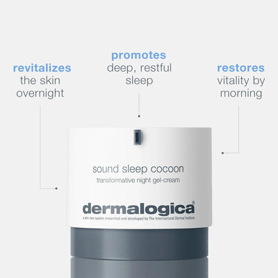dermalogica moisturisers 50ml sound sleep cocoon night gel-cream