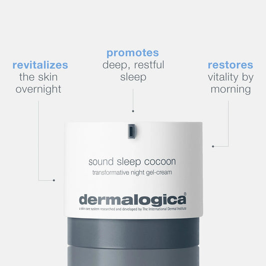 dermalogica moisturisers 50ml sound sleep cocoon night gel-cream