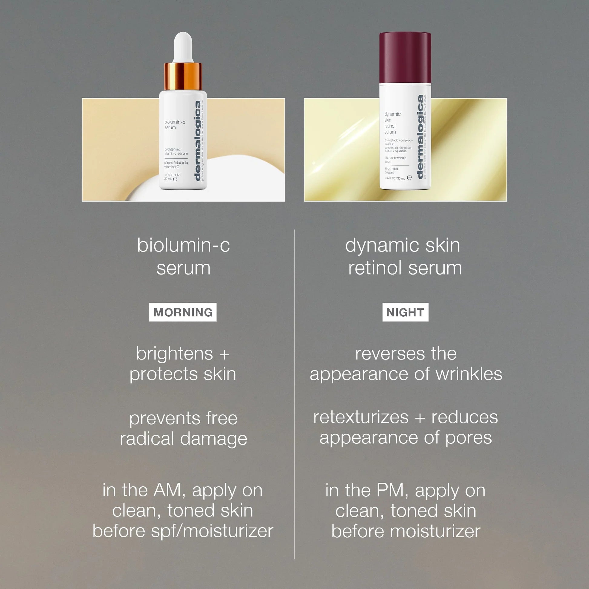 dermalogica skin kits and sets kit AM radiance + PM renewal