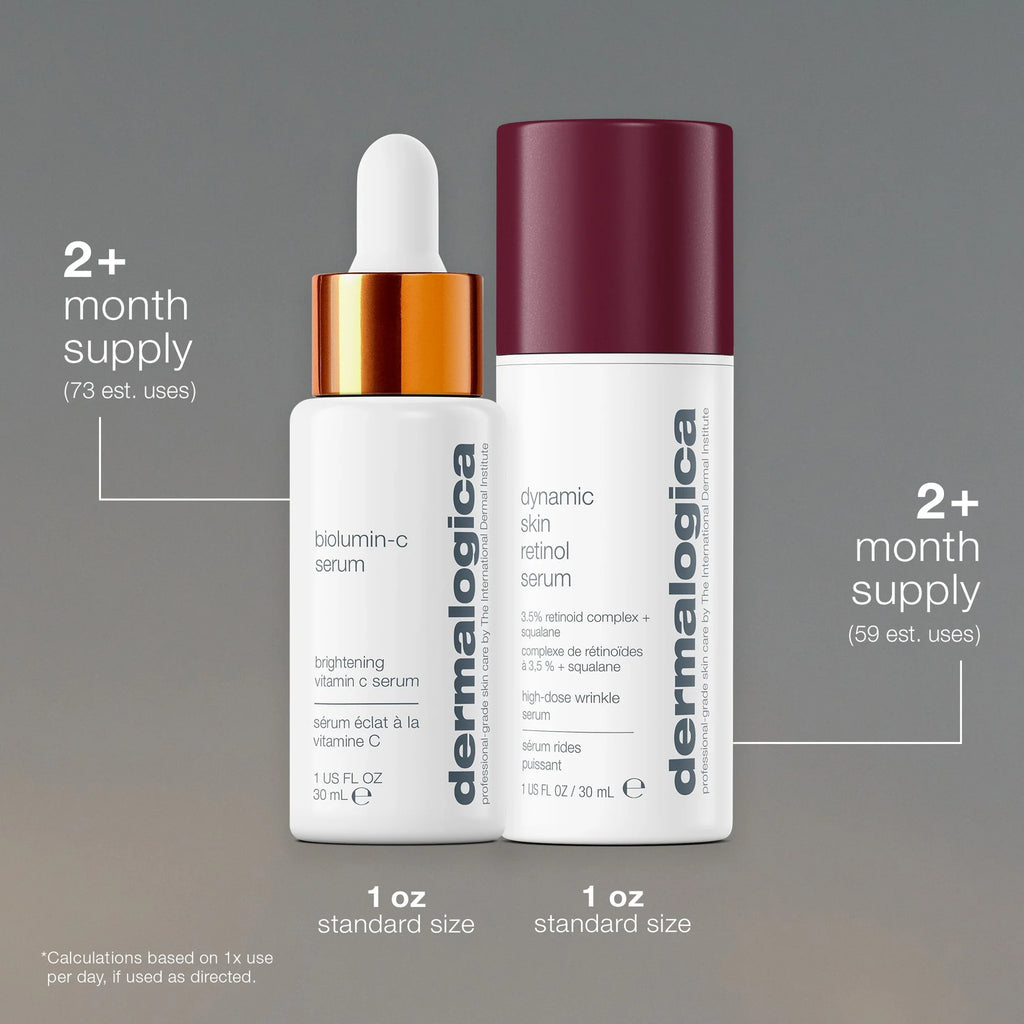 dermalogica skin kits and sets kit AM radiance + PM renewal