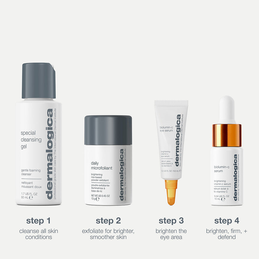dermalogica skin kits and sets cleanse + brighten