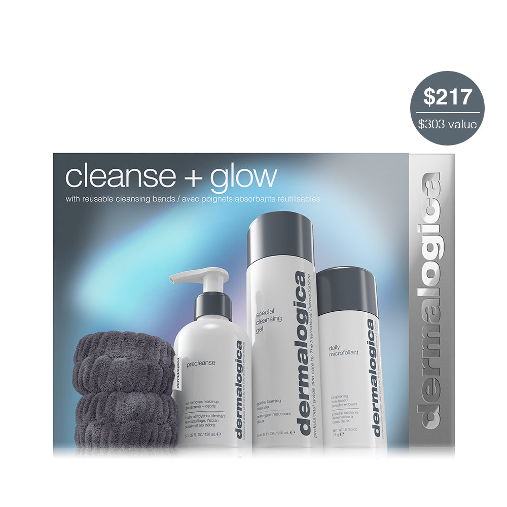 dermalogica skin kits and sets kit cleanse + glow