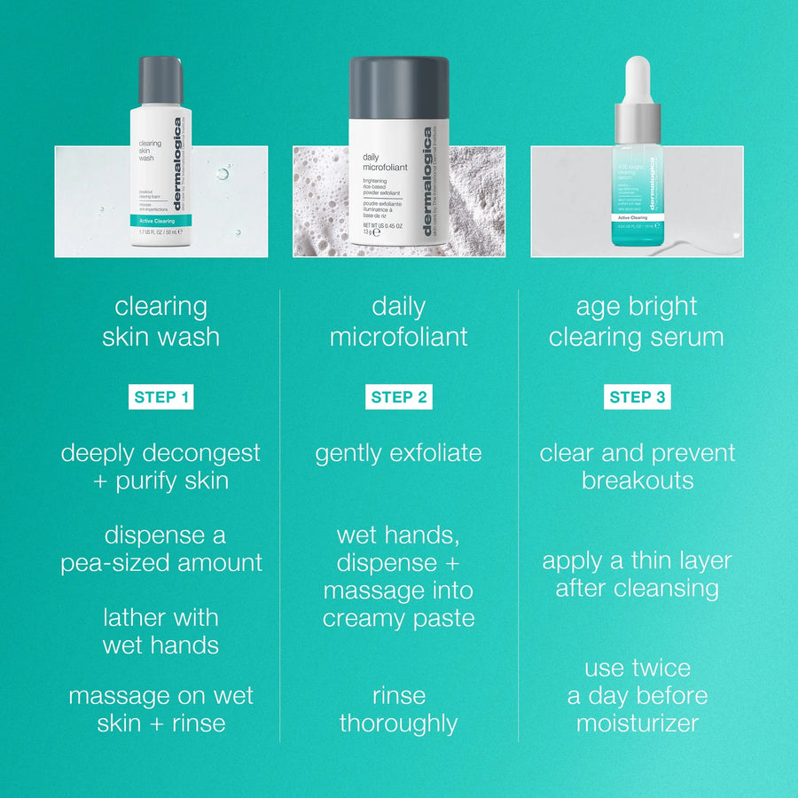 dermalogica skin kits and sets kit clear and brighten kit