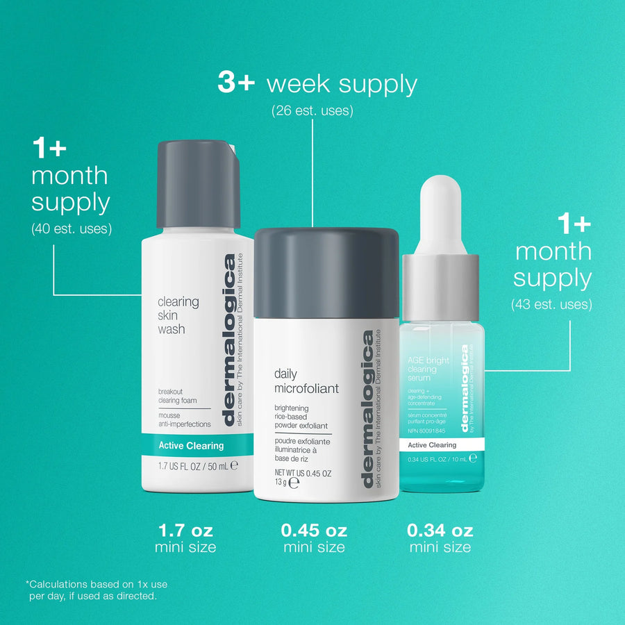 dermalogica skin kits and sets kit clear and brighten kit