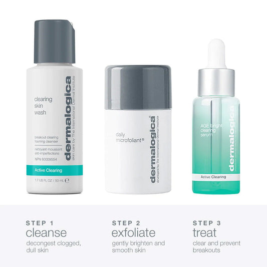 dermalogica skin kits and sets kit clear and brighten kit