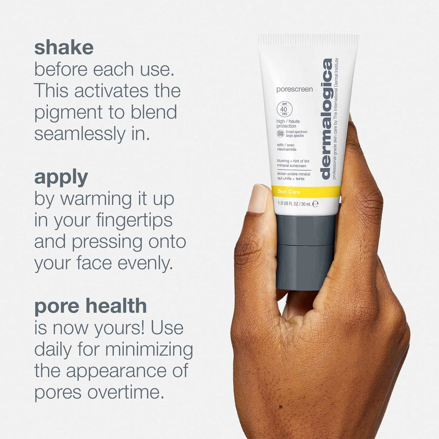 dermalogica spf 30ml porescreen mineral sunscreen spf40